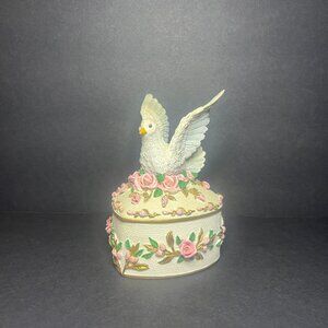 VTG 2001 Holsted Dove Wings of Love Collection Music Box - Plays Love Me Tender